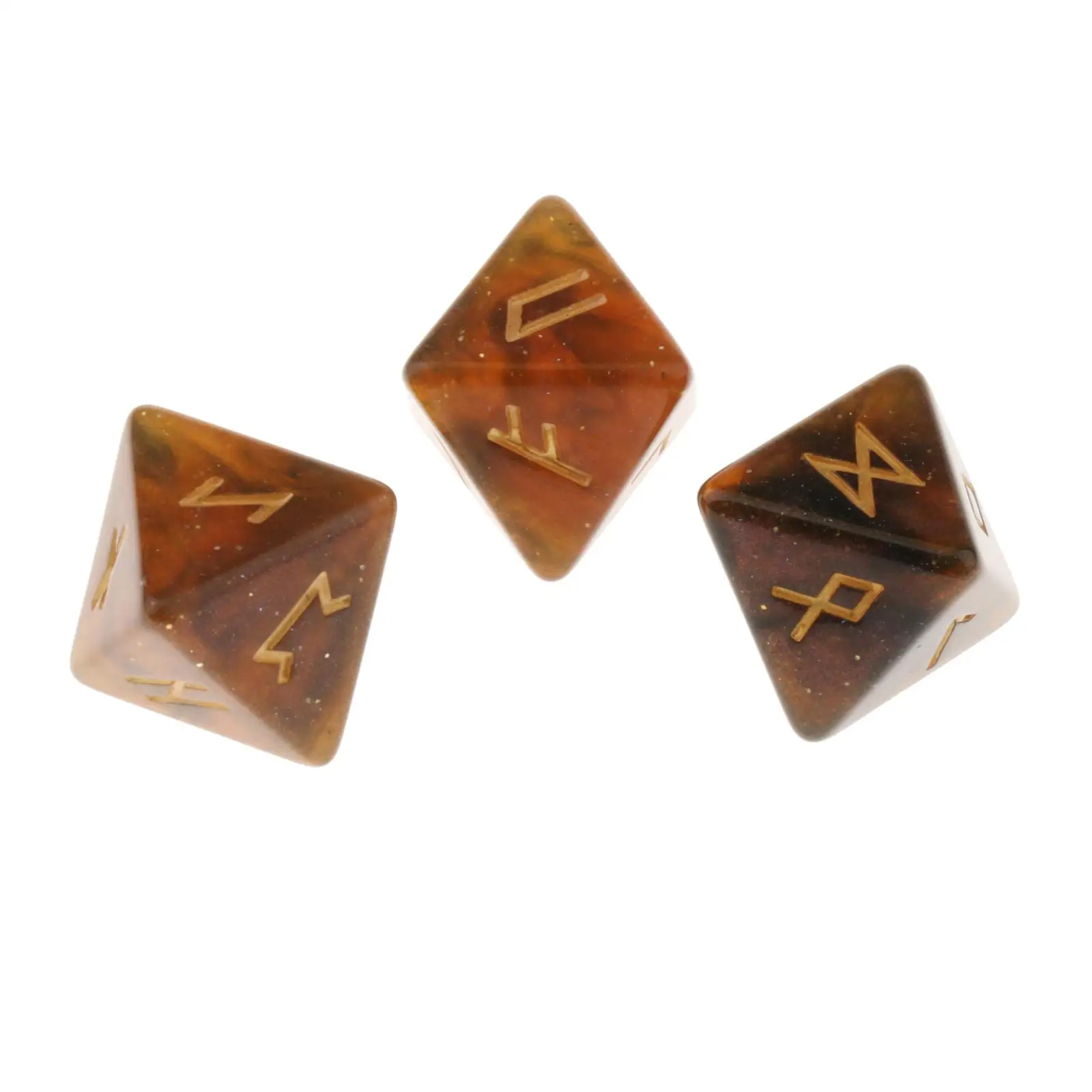 Rune Resin Exquisite Divination Dice Astrology Constellation for Table Games