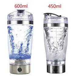 450ml/600ml USB Rechargeable Electric Mixing Cup Portable Protein Powder Automatic Shaker Bottle Leakproof Mixer