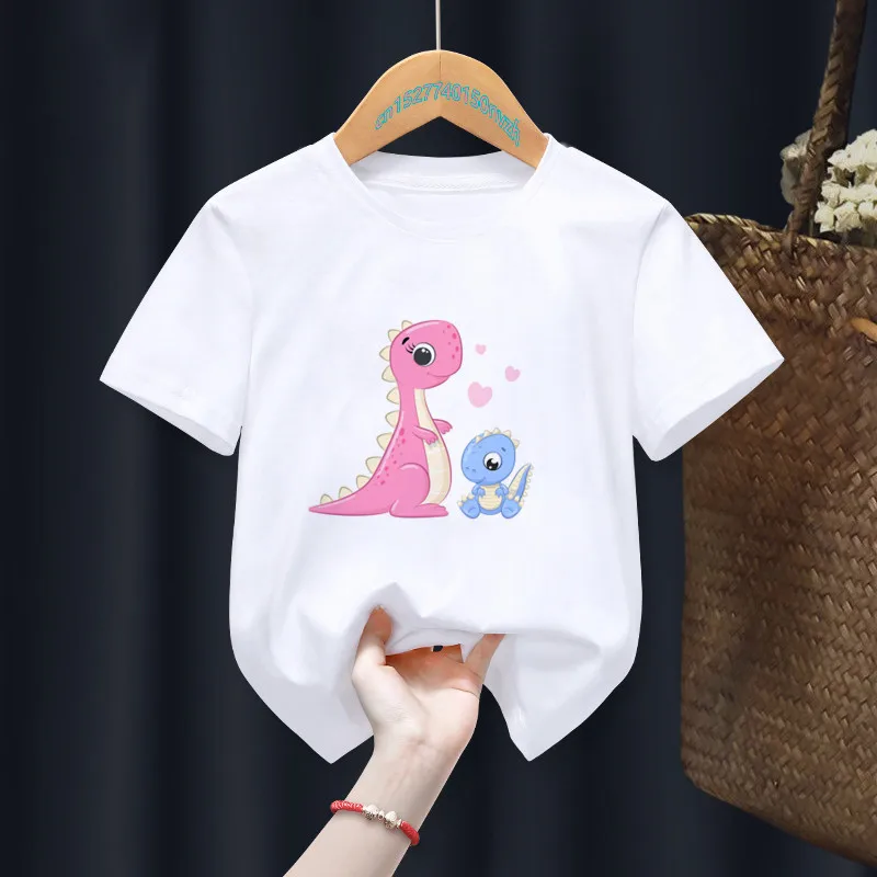 Camiseta blanca con estampado del Día de la madre para niños y niñas, ropa divertida Harajuku Kawaii, ropa Y2K para bebés, envío directo