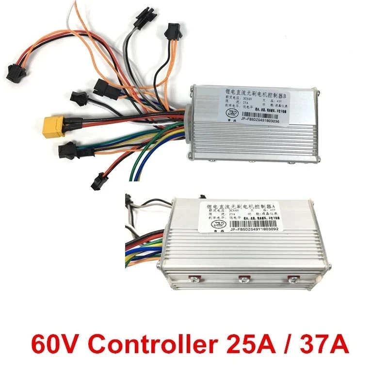 60V 25A 37A Electric Scooter Controller for 60V Dual Motor Electric Kick Scooter E Bike Electric Board use for FLJ Scooter