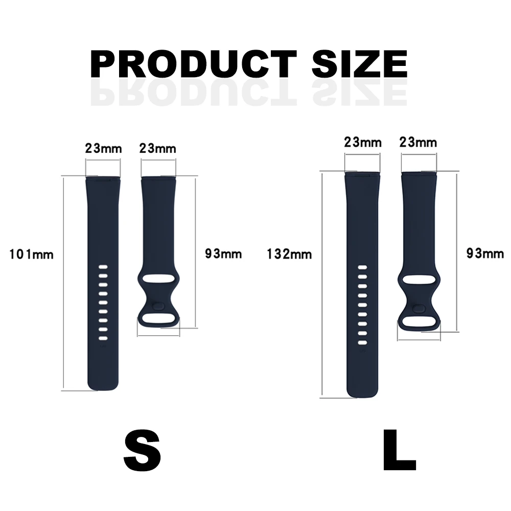 Braccialetto in Silicone Compatibile con Fitbit Versa 3/Fitbit Senso Cinturino di Ricambio per Versa3 Astuto Della Vigilanza