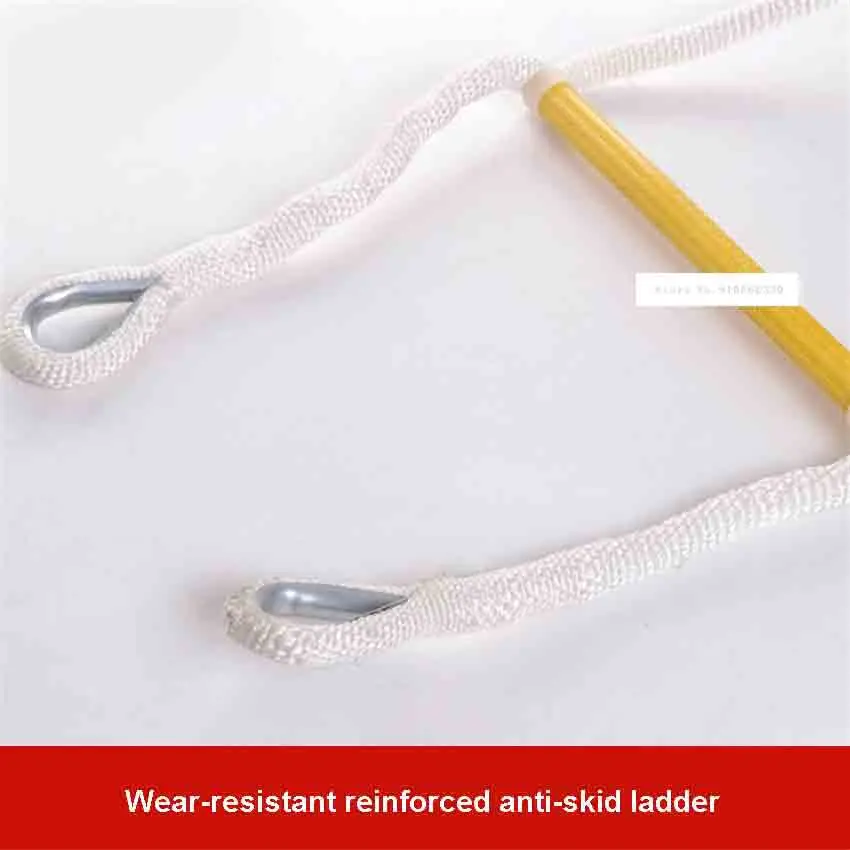 20M Rescue Rope Ladder 4-5th Floor Escape Ladder Emergency Work Safety Response Fire Rescue Rock Climbing Anti-skid Soft Ladder