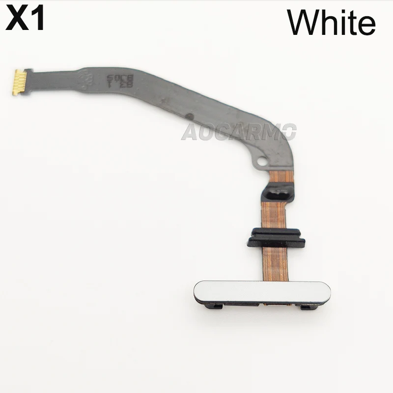 Aocarmo For Sony Xperia 1 / X1 / XZ4 J8110 J9110 SOV40 Power On/Off Switch Fingerprint Sensor Button Touch ID Ribbon Flex Cable