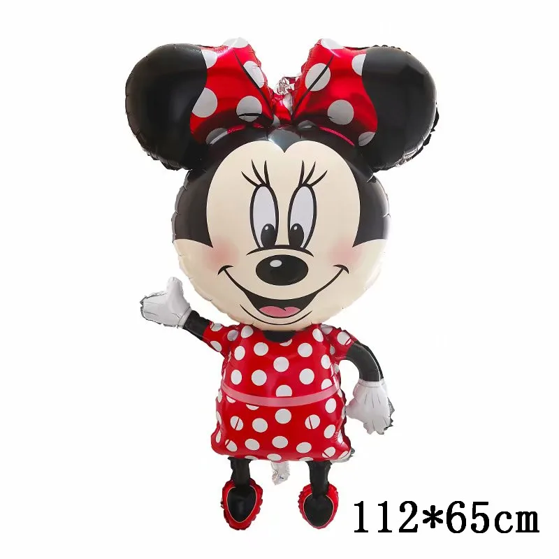 Khổng Lồ Mickey Minnie Mouse Bóng Hoạt Hình Disney Viền Bóng Cho Bé Trang Trí Tiệc Sinh Nhật Trẻ Em Đồ Chơi Classic Không Khí Tặng