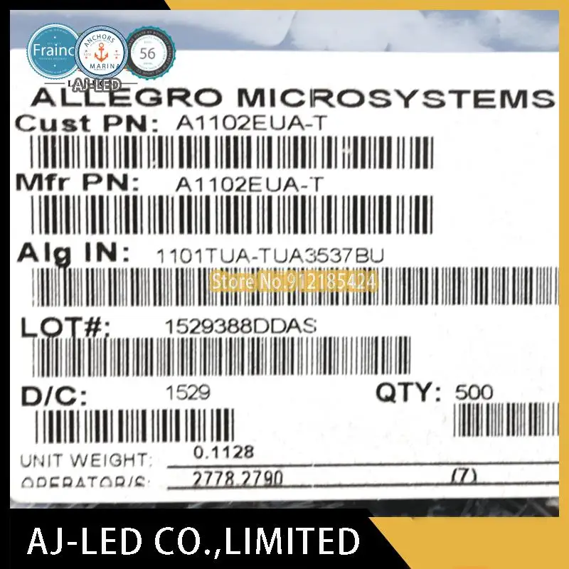 Sensor de efecto Hall magnético Unipolar, elemento de conmutación, A1101EUA-T, 10 unids/lote, TO-92S