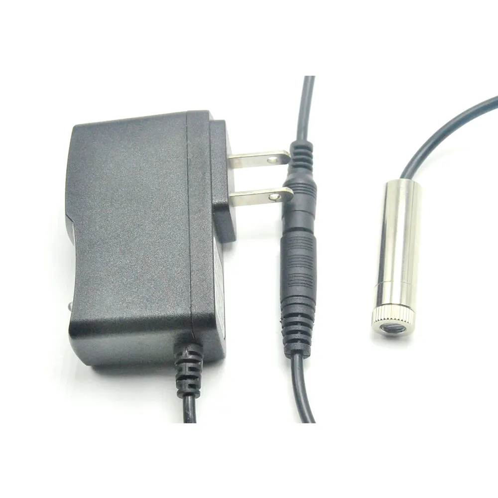 Positionering Focusable Led Verlichting 650nm 5Mw Focus Cross Punt Rode Diode Laser Module W Ac Adapter Dj Lichten Dia 12Mm