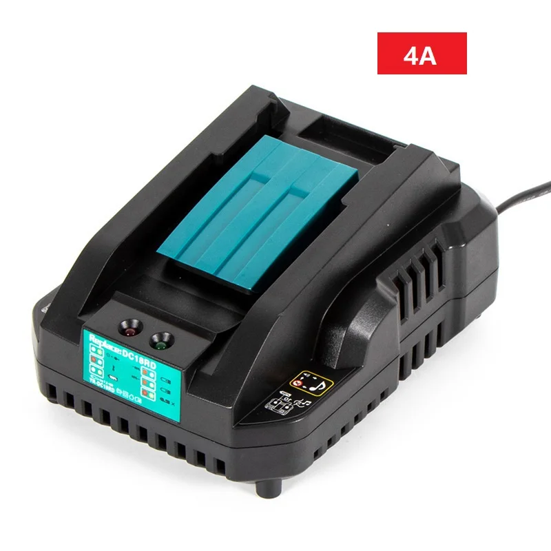 DC18RC 14.4V 18V Li-Ion Battery Charger Real 3A/4A Charging Current For Makita Bl1830 Bl1430 Bl1860 Dc18Ra Power Tool Battery