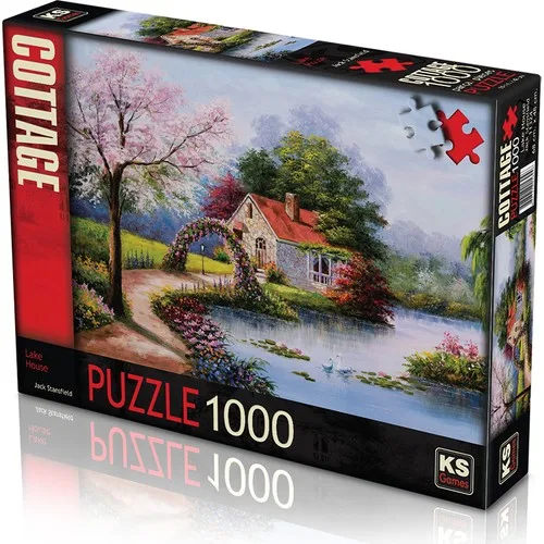 Ks Games Jigsaw Puzzle 1000 Piece Lake House Jack Stansfield