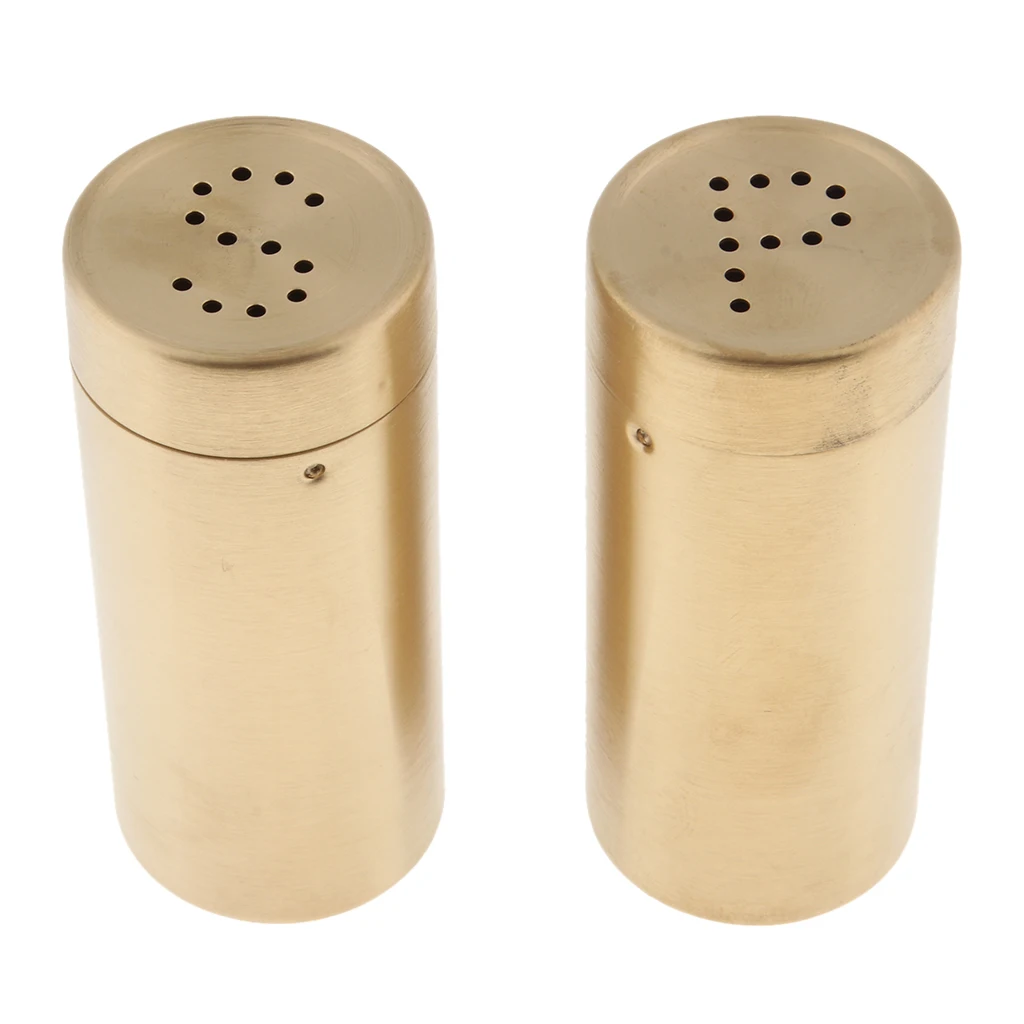 2Pcs Stainless Steel Bottom Casing Salt and Pepper Shakers Set with Tray and Letter Initial