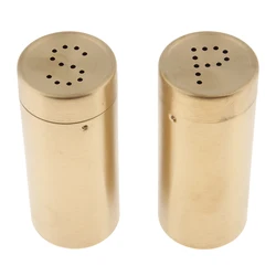 2Pcs Stainless Steel Bottom Casing Salt and Pepper Shakers Set with Tray and Letter Initial