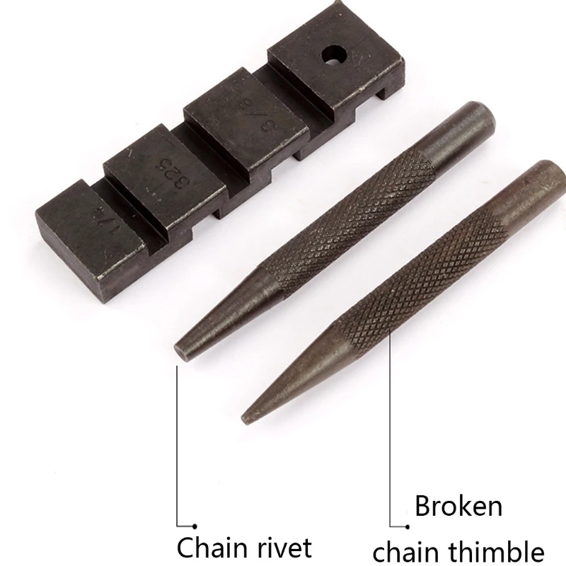 Durevole e facile da usare 6pcs Pocket Chainsaw Chain Punch Breaker Chainsaw Chain repair strumenti in materiale di alluminio