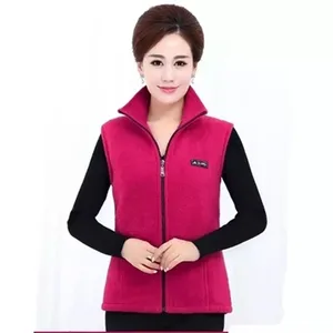 Colete de tecido polar feminino, jaqueta sem mangas grande, zíper, lazer, plus size, outono, moda 8 principais vendas colete polar senhora - №2