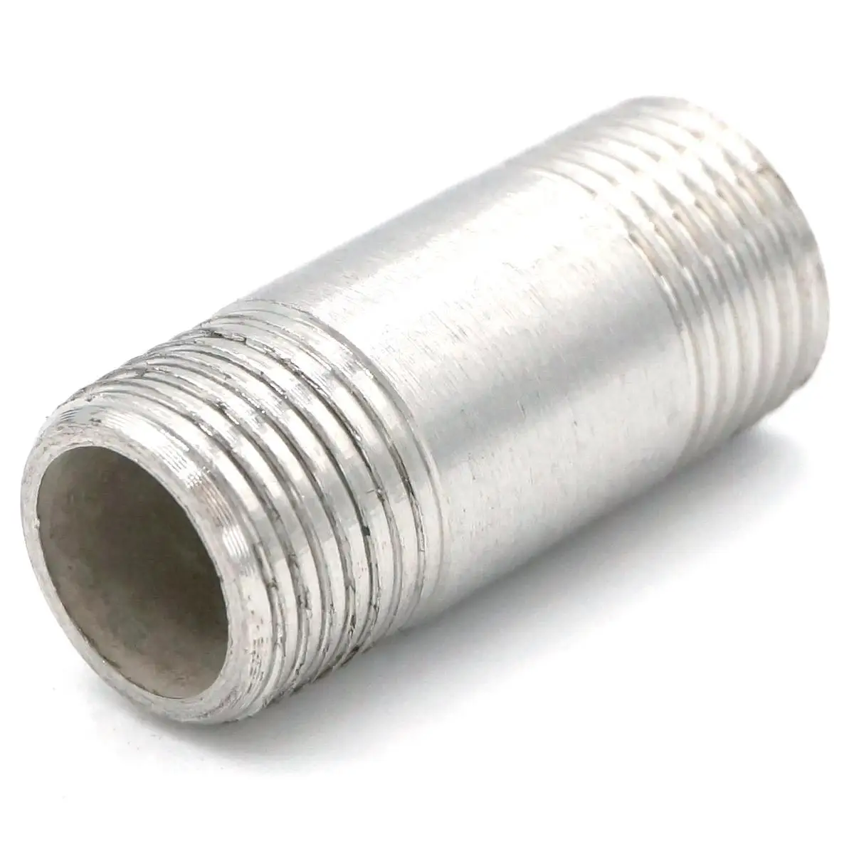 

3/8" BSP Equal Male Threaded 304 Stainless Steel Straight Pipe Fitting Connector Adapter