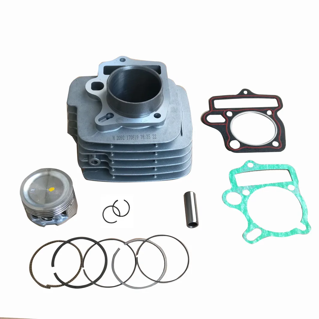 Yinxiang YX125 125cc cylinder Kit,cylinder block assembly include piston kit and gasket set 52.4mm for 153FMI engine