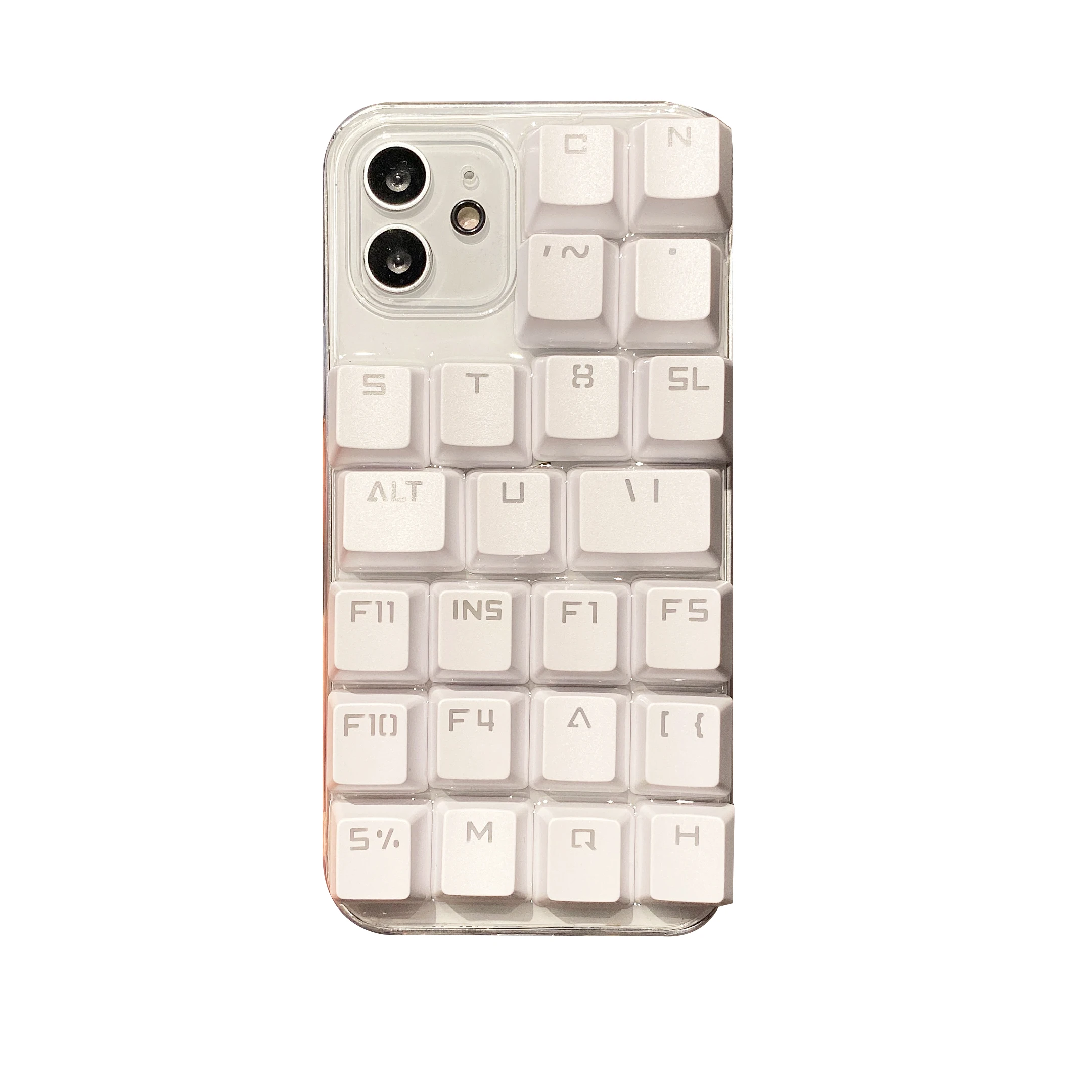 Creative Keyboard 3D Case for iPhone 15 14 13 Pro Max Back Phone Cover for 12 Mini 11 Pro Max X XS XR 8 7 Plus SE 2020 Capa