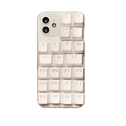Creative Keyboard 3D Case for iPhone 15 14 13 Pro Max Back Phone Cover for 12 Mini 11 Pro Max X XS XR 8 7 Plus SE 2020 Capa