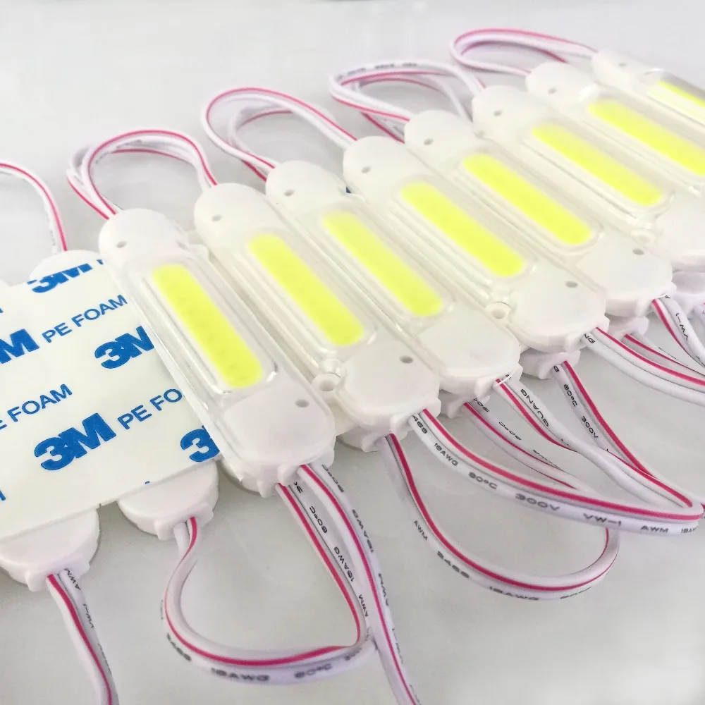 

100pcs Injection Led Module Waterproof DC 12V 2w Cob Led Modul For Led Advertising Signs