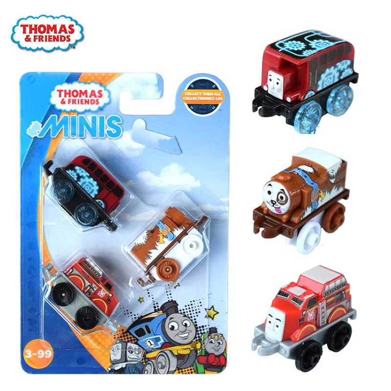 3pcs/set Original Thomas & Friends Trains Minis Thomas Boys Toy Pocket Storage Mini Model Car Toys for Children Locomotive Gifts