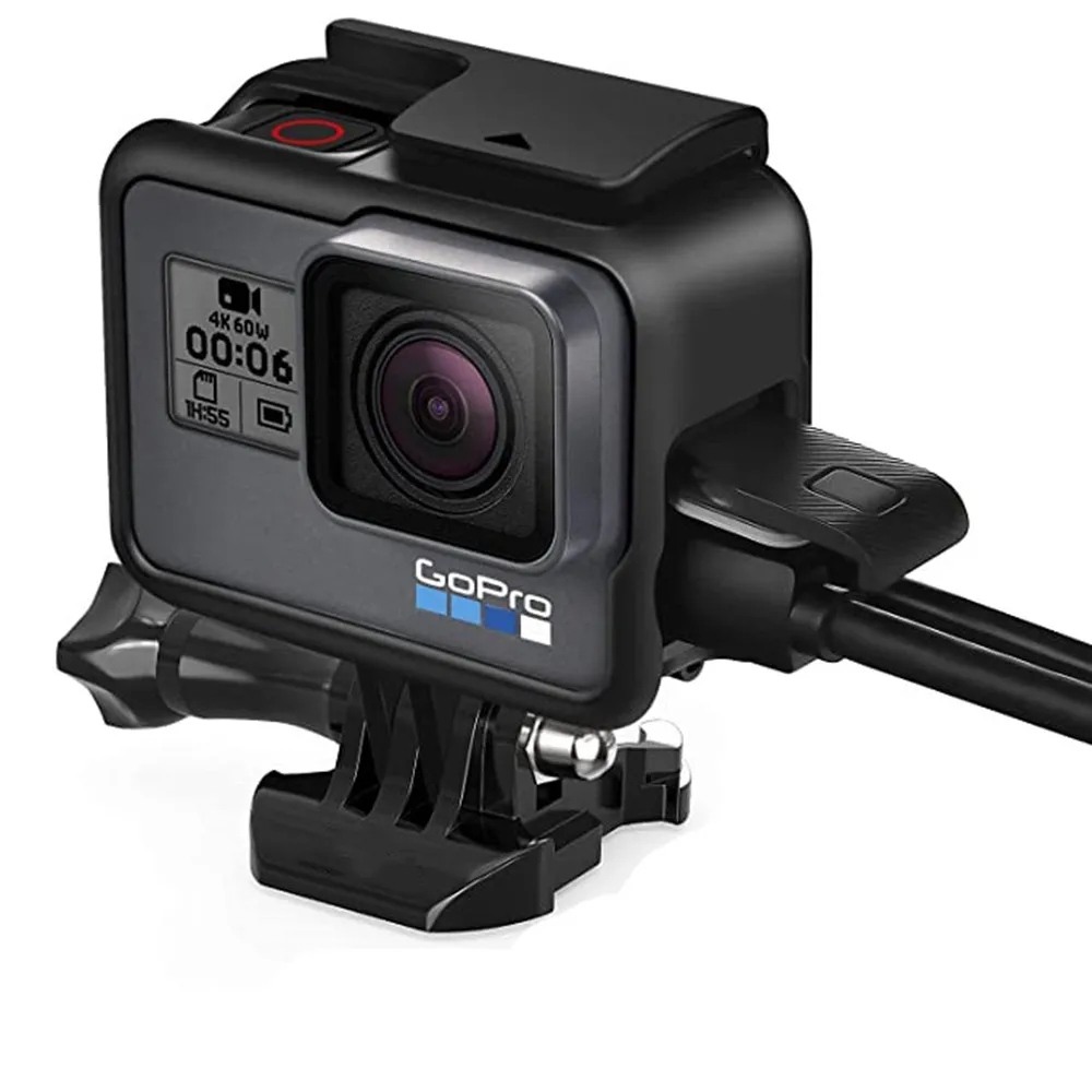 Accesorios para GoPro Hero 7 6 5 funda protectora para videocámara, Carcasa para cámara de acción negra