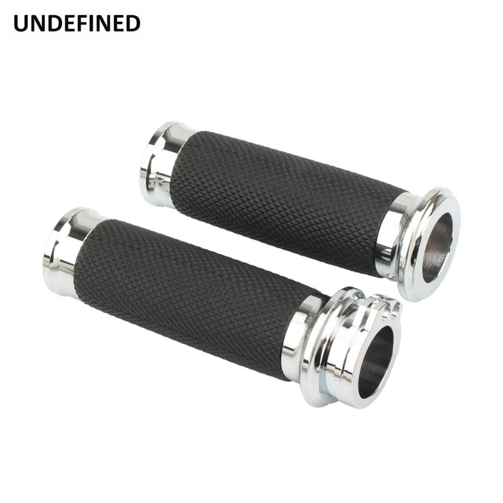 25mm 1inch Motorcycle Handlebar Grips Hand Grip Rubber Aluminum Hand Grips For Harley XL XR Touring Dyna Softail 95-15