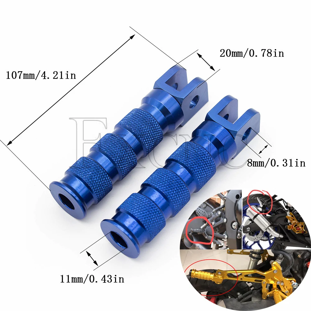 Motorcycle Foot Pegs FootRest Footpegs Rests Pedals For Yamaha XJ900S-Diversion XJ600N-Diversion XJ600S-Diversion XJ6-Diversion