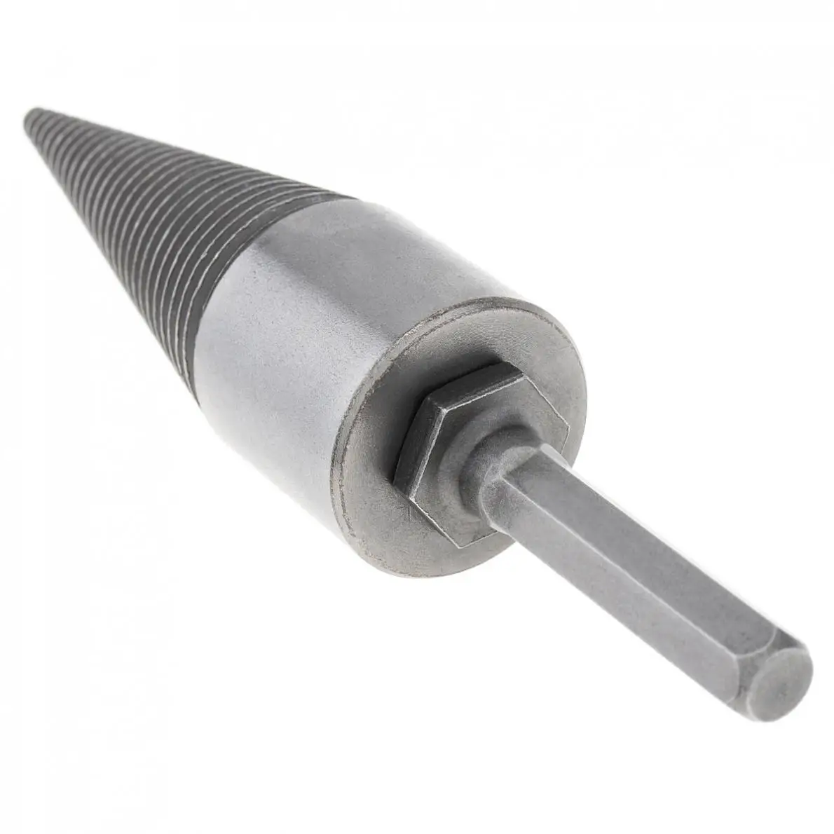 30MM Steel Speedy Screw Cones Drill Bit with Hexagonal Handle for Soft / Hard Firewood