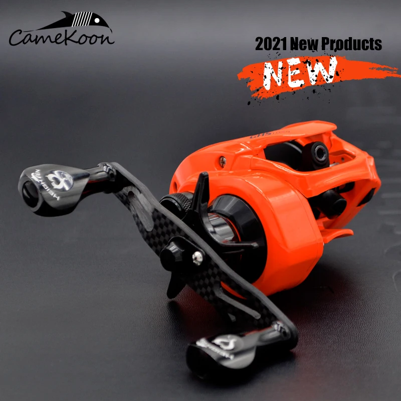 CAMEKOON Baitcasting Reel 9KGs Max Drag Saltwater Fishing Carp Bass Coil 7.3:1 Gear Ratio Ultra Smooth Magnetic Brake Baitcaster