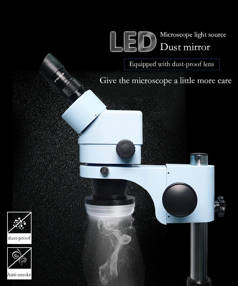 Microscope 72 LED Ring Light Illuminator Lamp Adjustable Dimmer Illuminator Source for Monocular Binocular Stereo Trinocular