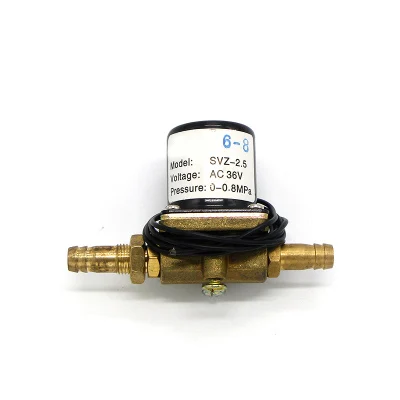 

SVZ-2.5 SVZ-2.5L220V 24V 36V 220V 2 Position 2 Way Brass Solenoid Valve Argon Aargon Arc Welding Machine Air Valve 8mm Connector