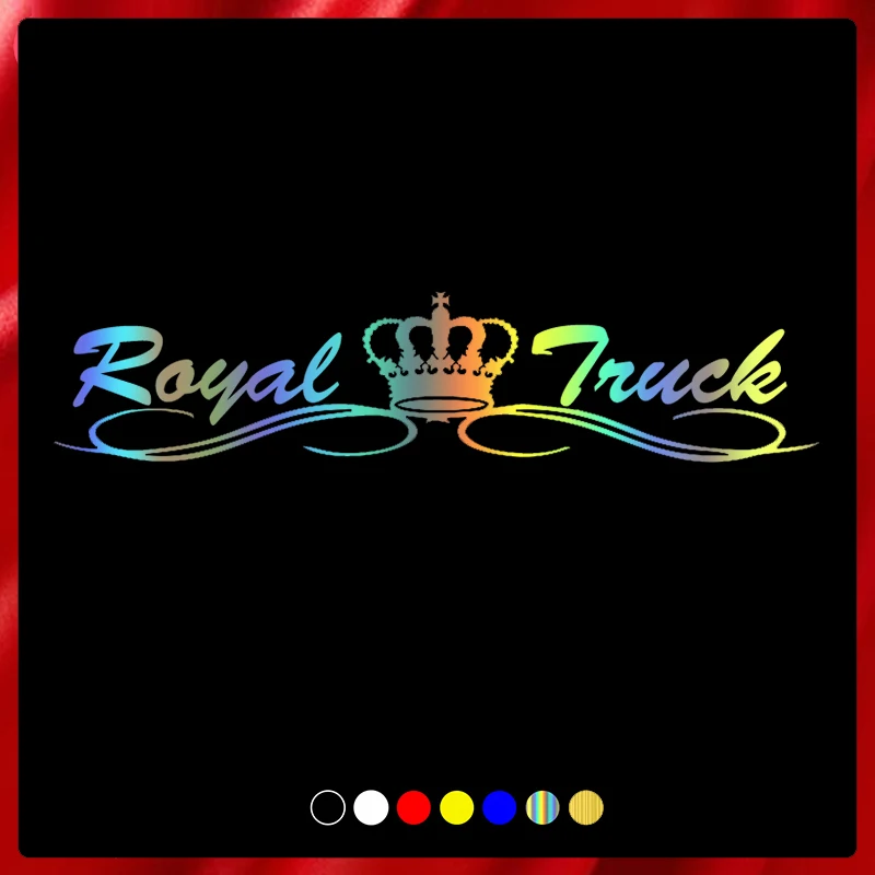 CS40827# Die-cut Vinyl Decal Royal Truck Car Sticker Waterproof Auto Decors on Car Body Bumper Rear Window Choose Size