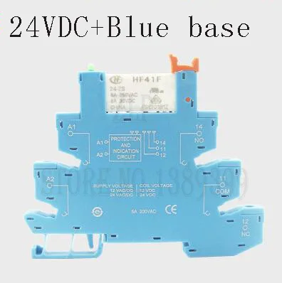 Ultra Tipis Modul HF41F-024-ZS 41F-1Z-C2-1 24V PLC-RSC 12VDC 5VDC Baru Asli