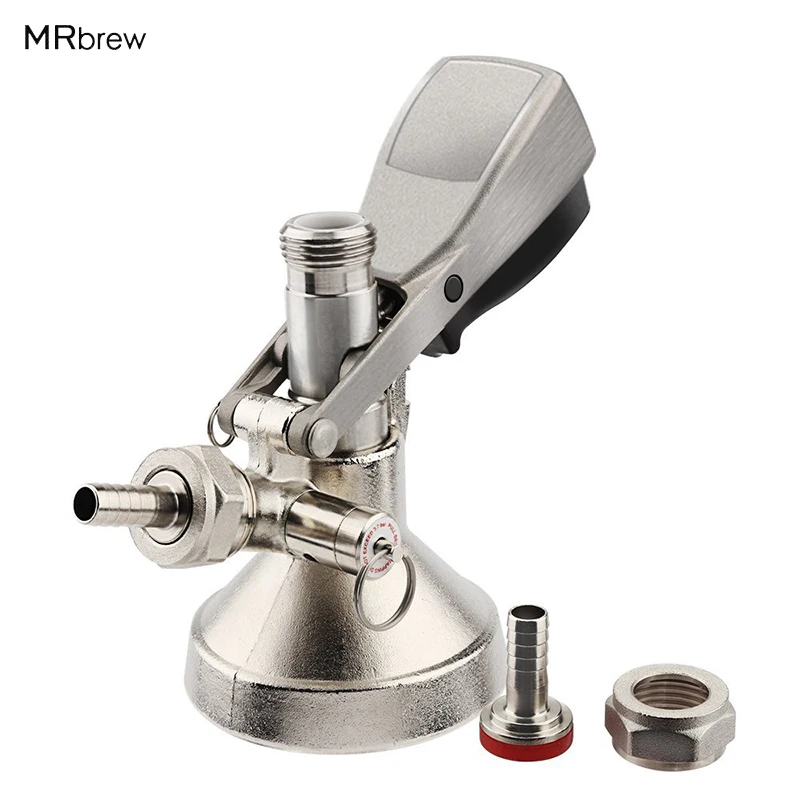 

Homebrew Beer Tap Keg Coupler G Type Keg Coupler with Relief Valve Beer Dispenser Beer Keg Tap Beer Faucet System