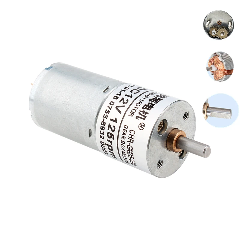 25GA-370 DC Gear Motor 6V12V24V DIY Intelligent Tracking Model Trolley CAR Quality Motor