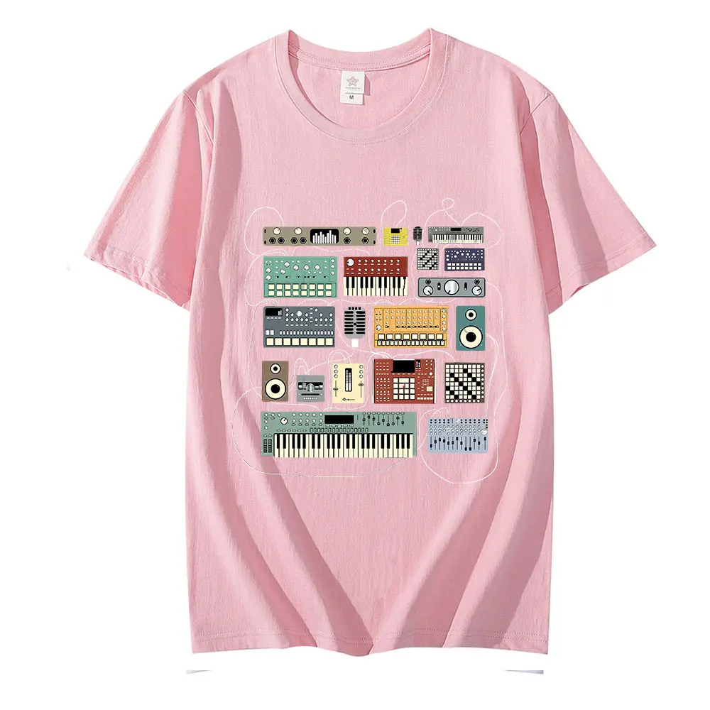 Electronic Musician Synthesizer and Drum Machine Dj Hot Sale Clown T Shirt Men/women Printed Terror Fashion T-shirts