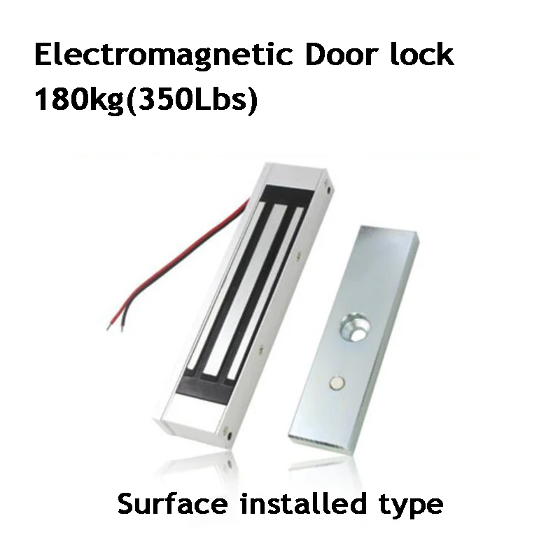 

12V 180kg Home Electromagnetic lock Access control lock magnetic electronic lock 350Lbs OR ZL Bracket Office/Garage Hidden lock