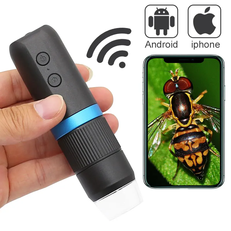 Microscopio digitale 1000X fotocamera microscopio WiFi portatile 8 LED HD 1080P per IOS Smartphone Android Windows strumenti di ispezione PCB