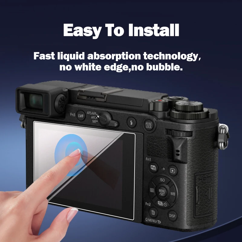 2PCS S5 S5M2 Camera Glass Tempered Glass Ultra Thin Screen Protector for Panasonic LUMIX S5 S5II DC-G9 GX9 GX7III DC-S1H Camera