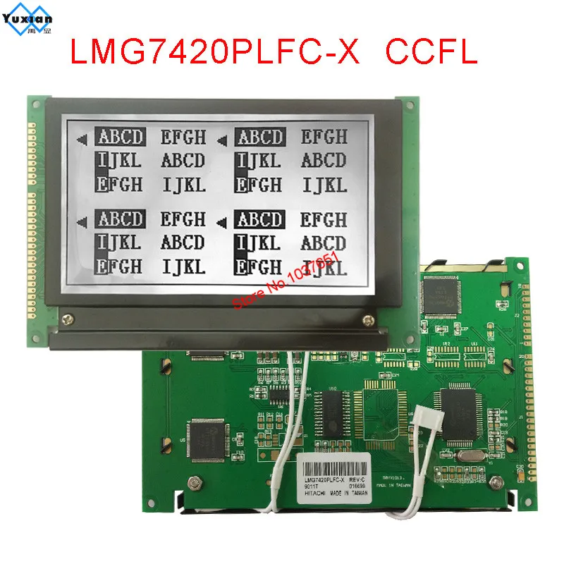 Módulo de exibição LCD LMG7420PLFC-X 240*128 LED CCFL novo