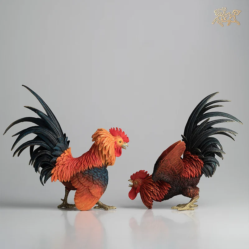 Handle All Copper Orders Home Living Room Feng Shui Crafts Rooster Decoration Battle Chicken Pair Lucky Chicken Home Decore