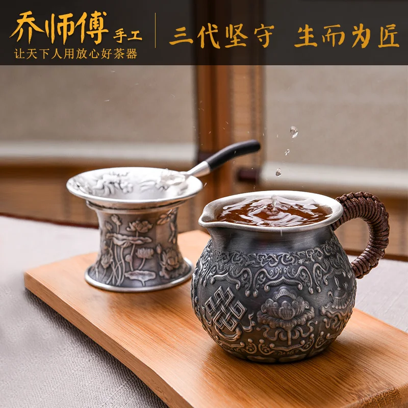 

Joe teacher manual silver pot of sterling silver 999 side put boiling pot of tea tea home tea ceremony and fair mug cup