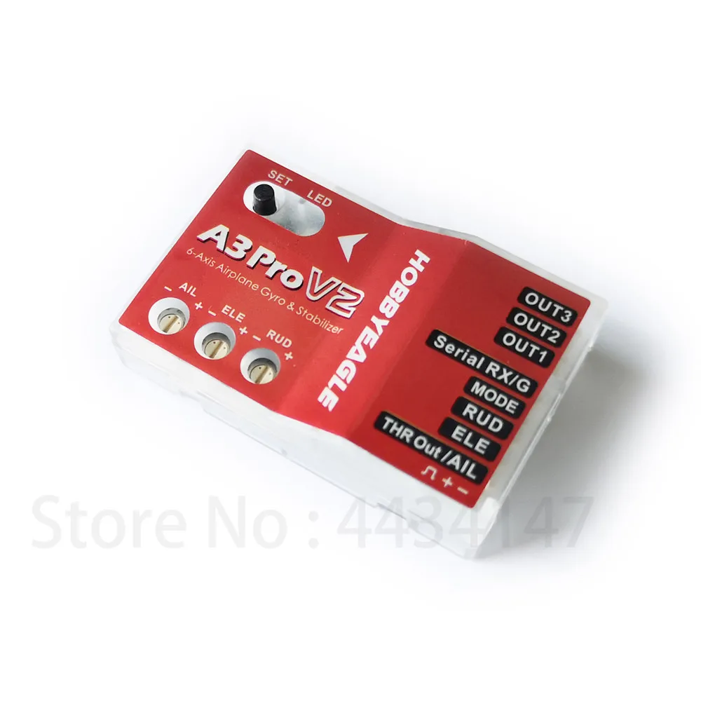 HobbyEagle A3 Pro V2 Flight Controller 6-axis airplane gyro & stabilizer System for RC Airplane Fixed-wing Copter Updated