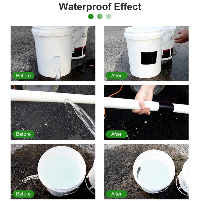 1.52M Super Strong เส้นใยกันน้ำเทป Quick รั่วเทปซ่อมท่อ PE PVC กาวฉนวนท่อ Self Fiberfix กาวเทป