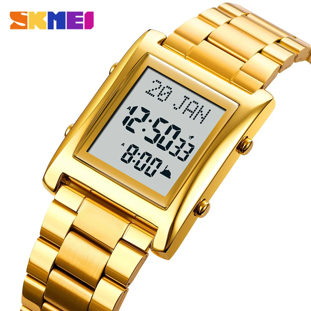 

SKMEi Muslim Qibla Direction Instruct Watch Men Women Prayer Multifunctional Worship Watches Luxury Male Original Wristwatch