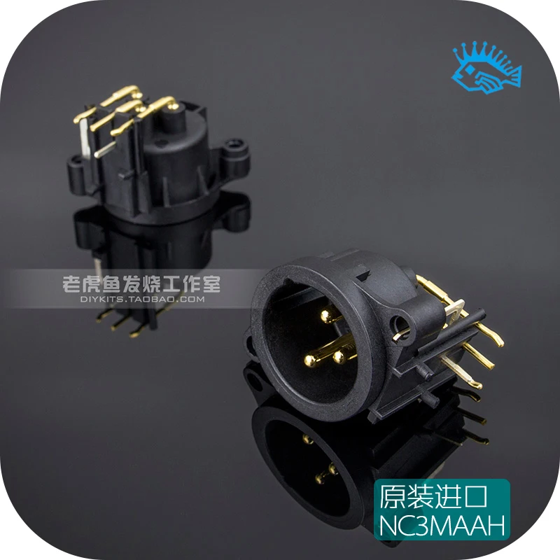 1pcs/10pcs Brand new original Swiss Neutrik gold-plated XLR Cannon balanced output male socket NC3MAAH