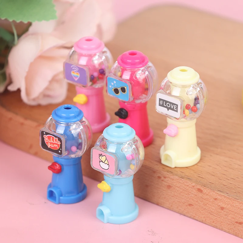 1:12 Dollhouse Miniature Candy Machine Egg Twisting Machine Doll House Decoration Toys Gifts For Children Color Random Send