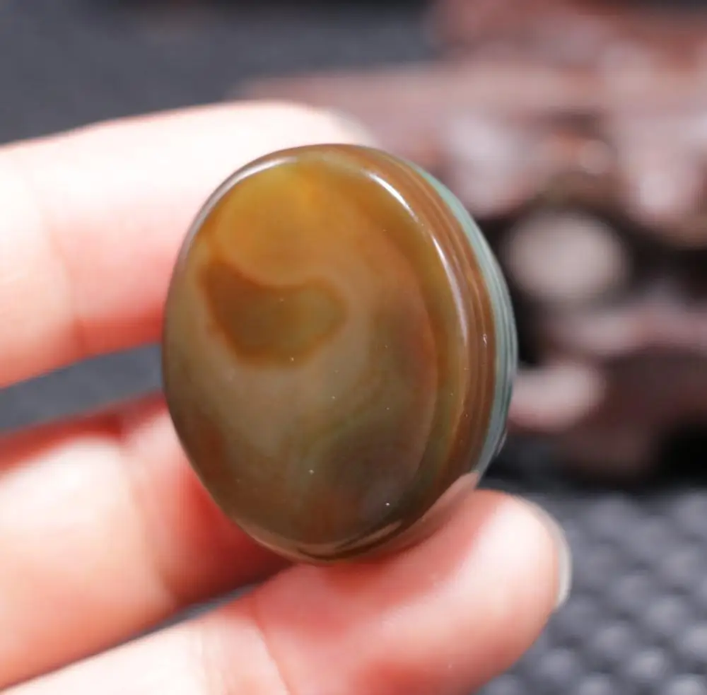 B03A Magic Power Tibetan Agate Colorful Goat Heaven Eye dZi Bead Scultural Pendant 4R Amulet L Lkbrother Sauces Top Quality