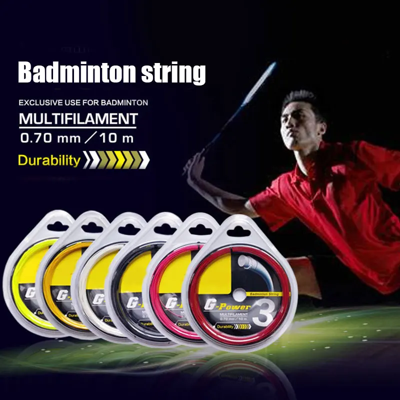 Corda riutilizzabile per racchetta da Badminton durevole Nylon ultifilamento Badminton Training racchetta String Line accessori per racchetta da