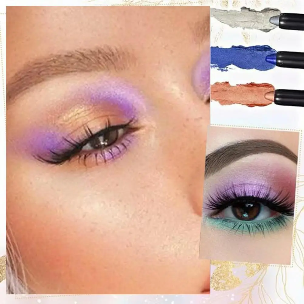 2g Beauty Eyeshadow Pen Persistent Effect Gloss Eyeshadow Stick Makeup Long Lasting Shiny Colorful Pen