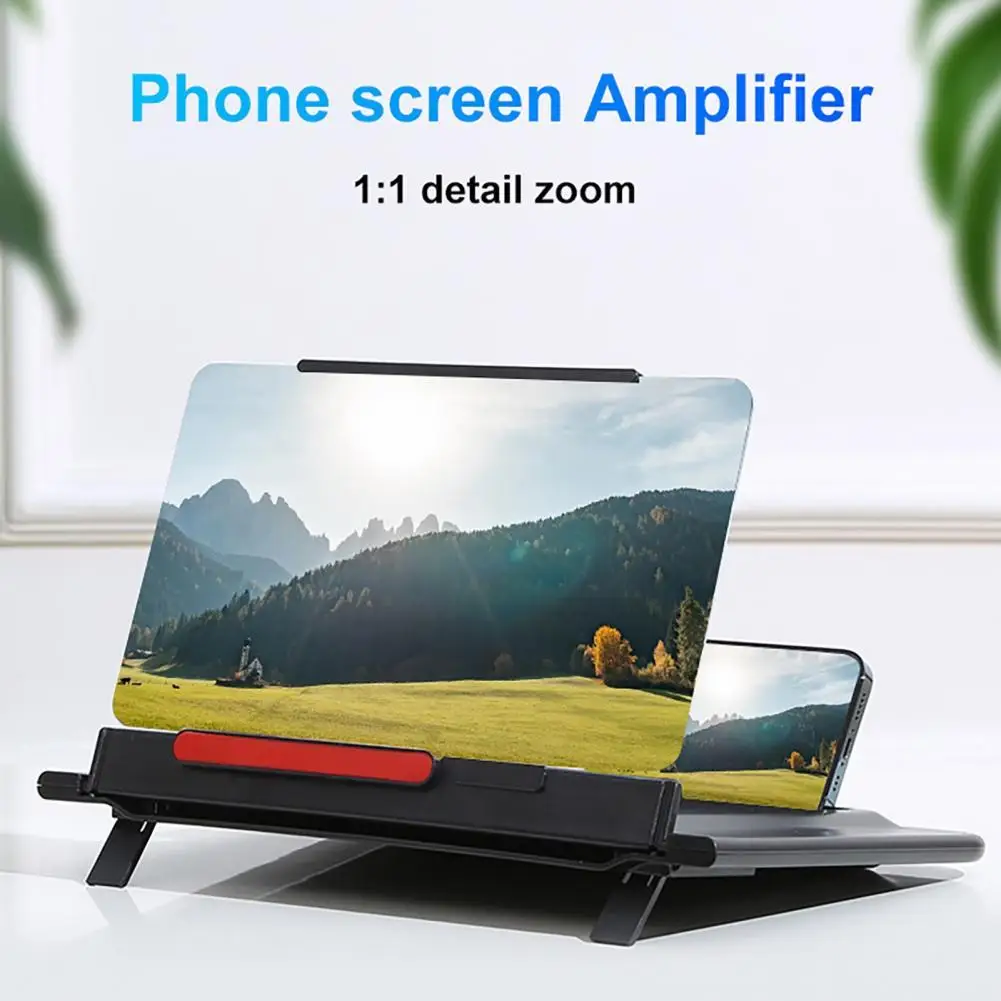 Screen Amplifier Holder Multifunctional Foldable 3D Mobile Phone Ultra thin Video Enlarger for Watching TV