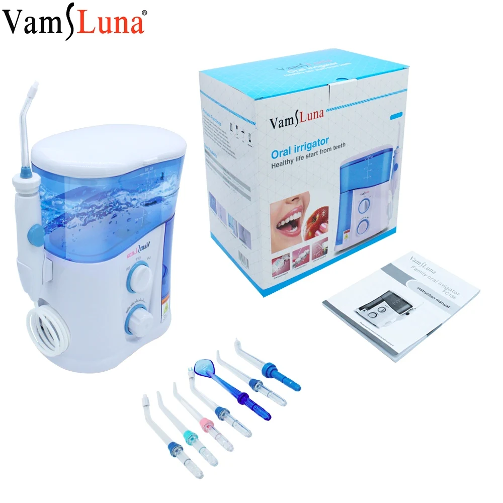 Oral Irrigator Water Flosser Dental Water Jet 1000ML Water Tank With UV Disinfection Waterproof Teeth Cleaner